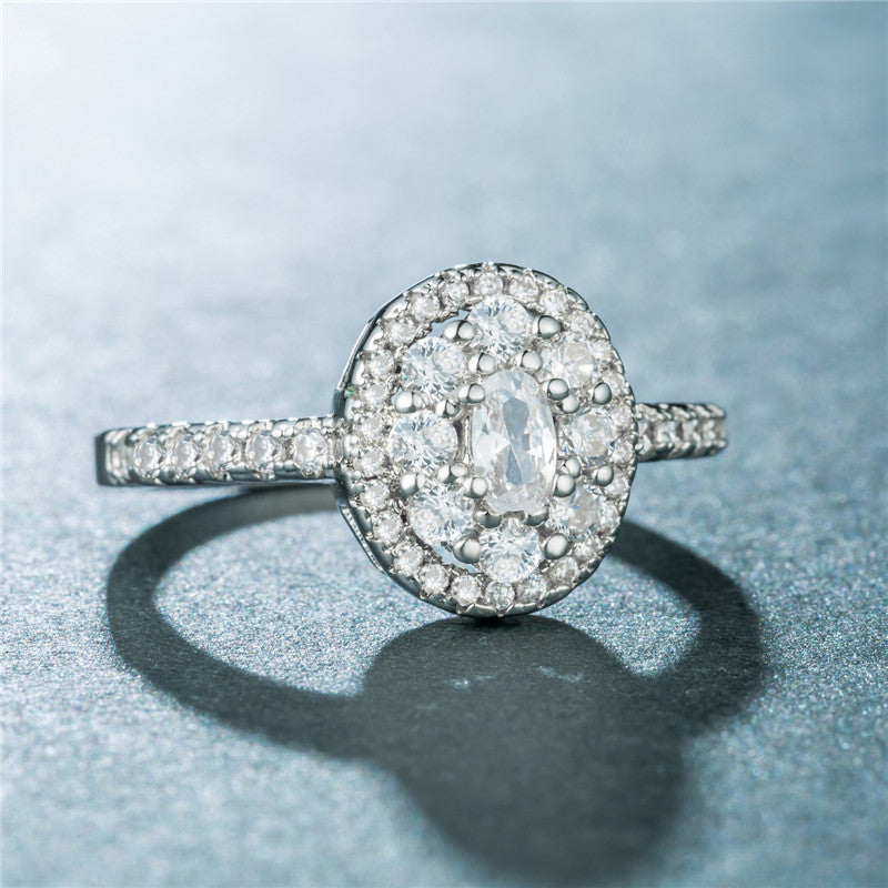 Fashion wild full diamond zircon ring female party party ring hand jewelry - Bellarte Enchanté Fashion wild full diamond zircon ring female party party ring hand jewelry